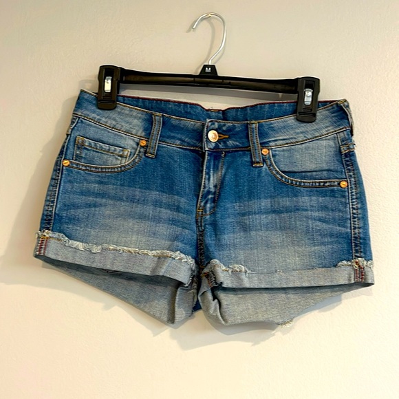 NWOT High waisted denim shorts in excellent condition.